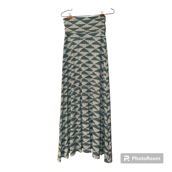 Manaola Strapless Dress in Green and Cream - Picture 1 of 3